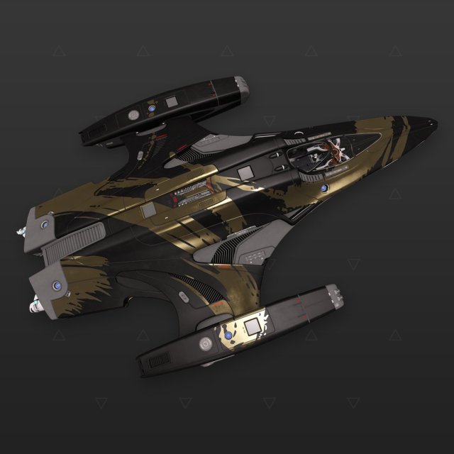 Imperial Courier Asemic Gold & Black